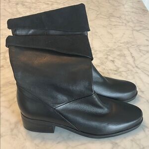 Women’s Markon “Shane” Black Leather Ankle Booties Size 6.5. (Look new)